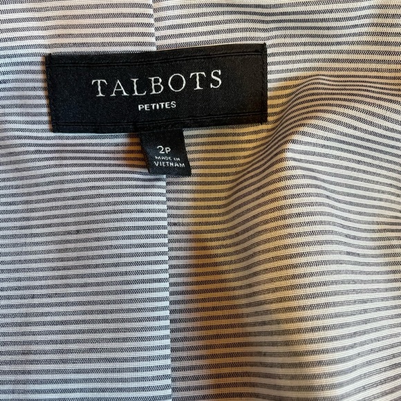 Talbots blue and white blazer worn once - Picture 7 of 8